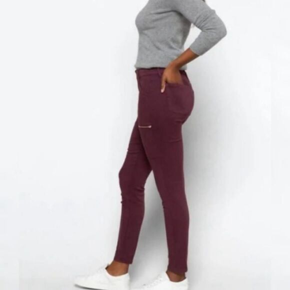 Pistola 'Margot' Skinny Cargo Pants - Size 28 - Maroon - Picture 1 of 7